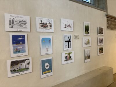 Klima-Karikaturausstellung in der Ev. Stadtkirche Unna
