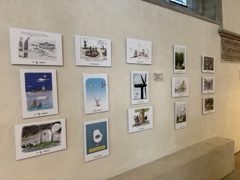 Klima-Karikaturausstellung in der Ev. Stadtkirche Unna
