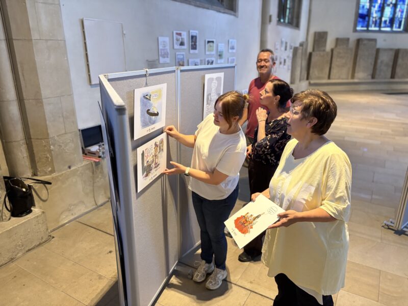 Klima-Karikaturausstellung in der Ev. Stadtkirche Unna